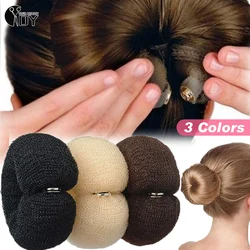 Éponge en mousse magique de fabricant de chignon de cheveux de mode, facile grand anneau, outils de coiffure, élastique, polyester, bande, accessoires