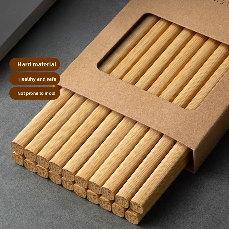 Palillos de bambú Natural, palillos Premium para el hogar, accesorios de cocina antideslizantes, antibacterianos y resistentes al moho