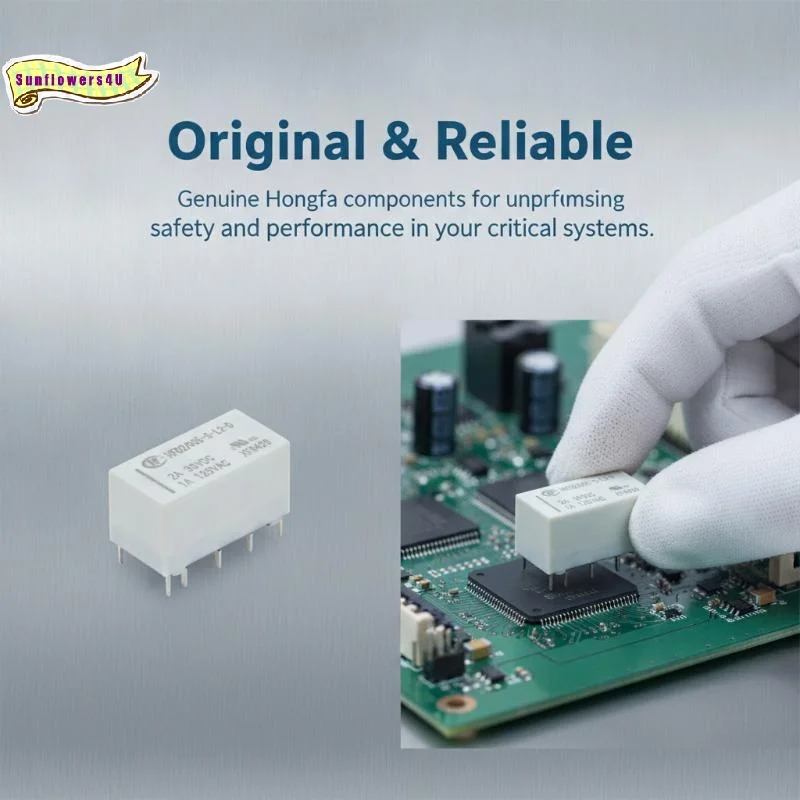 HFD2-005-S-L2-D 12V Coil Bistable Latching Relay DPDT 1A 30VDC 125VAC Stable Performance for Industrial Automation