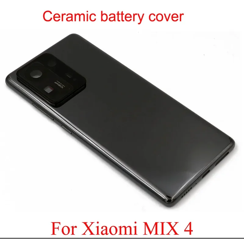 Ceramic Battery Cover and Frame for Xiaomi Mix 4, Back Housing Cover,  Cover with Camera Holder and Glass, Best