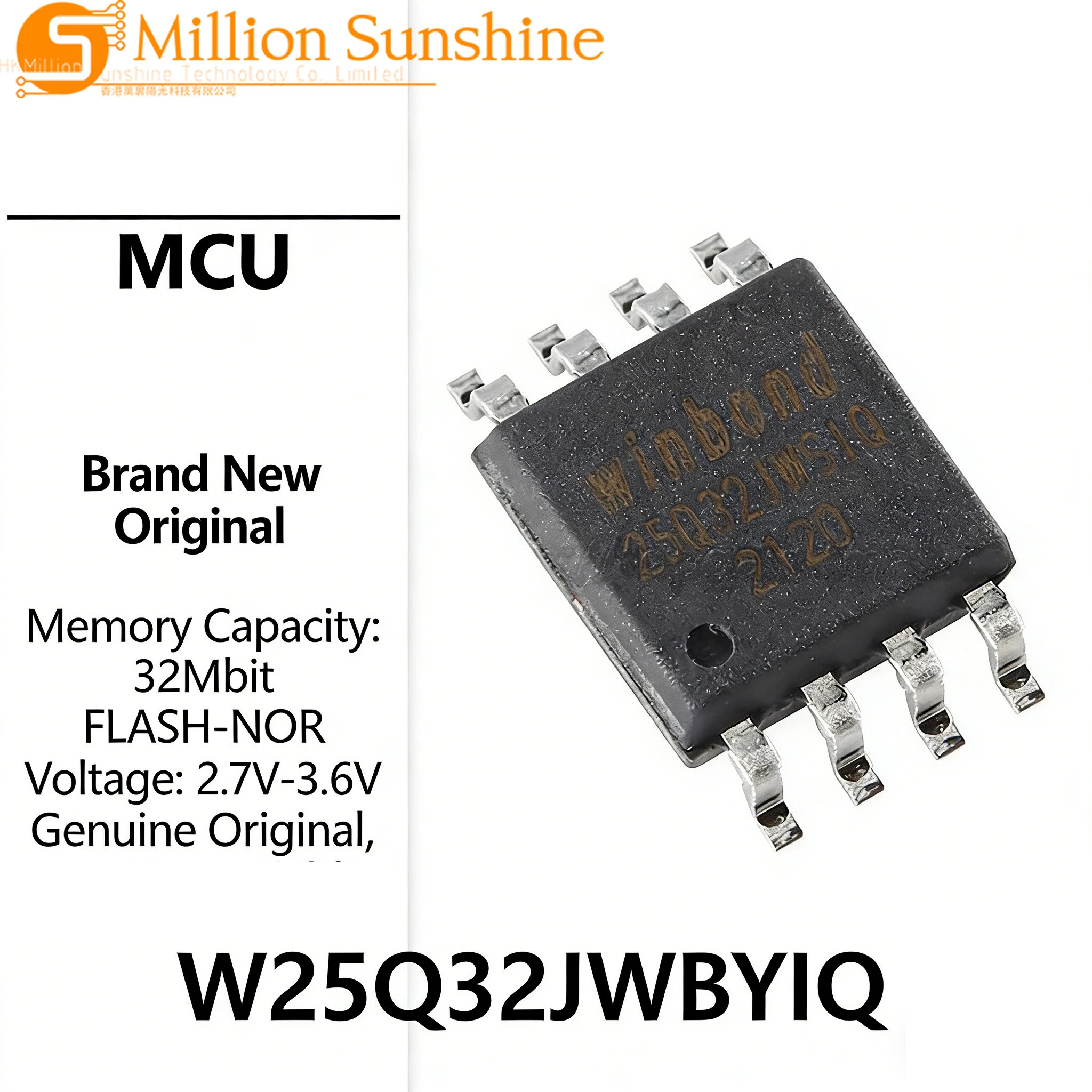 10pcs W25Q32JVSSIQ W25Q32JVSIQ W25Q32 SOIC-8 32Mbit SPI NOR Flash Memory Chip Storage IC New Original