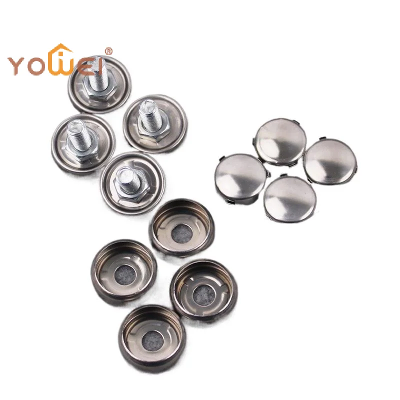 Latest 1Set Chrome Anti-theft Screws Car License Plate Bolts Circular Frame Screws Number Plate Fixing Nut Car Accessories