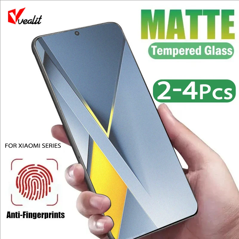 

2-4 шт. матовое защитное стекло с защитой от отпечатков пальцев для Xiaomi Poco F8 F7 Ultra F8Pro F7Pro F6 F5 F4 F3, матовая защитная пленка для экрана