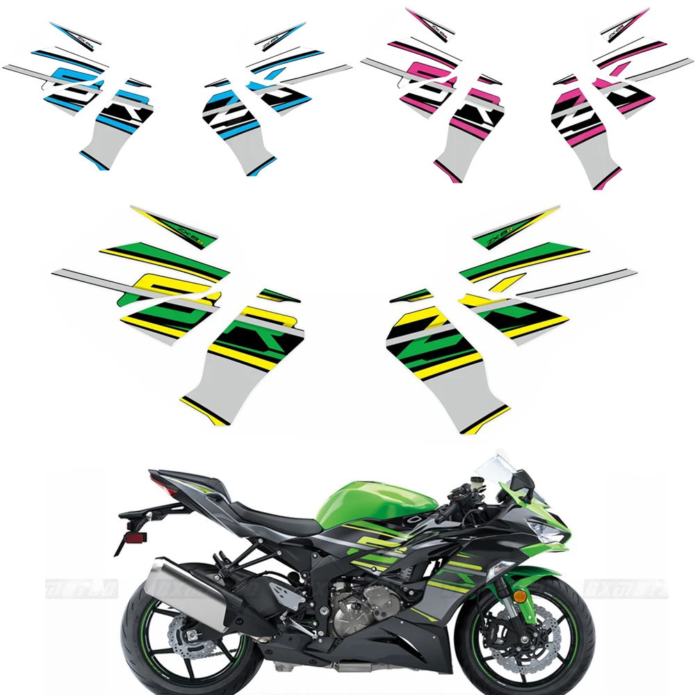 For KAWASAKI ZX-6R ZX6R 636 2019-2023 2019 2020 2021 2023 Ninja Motorcycle Accessories Fairing Sticker Whole Car Sticker Kit