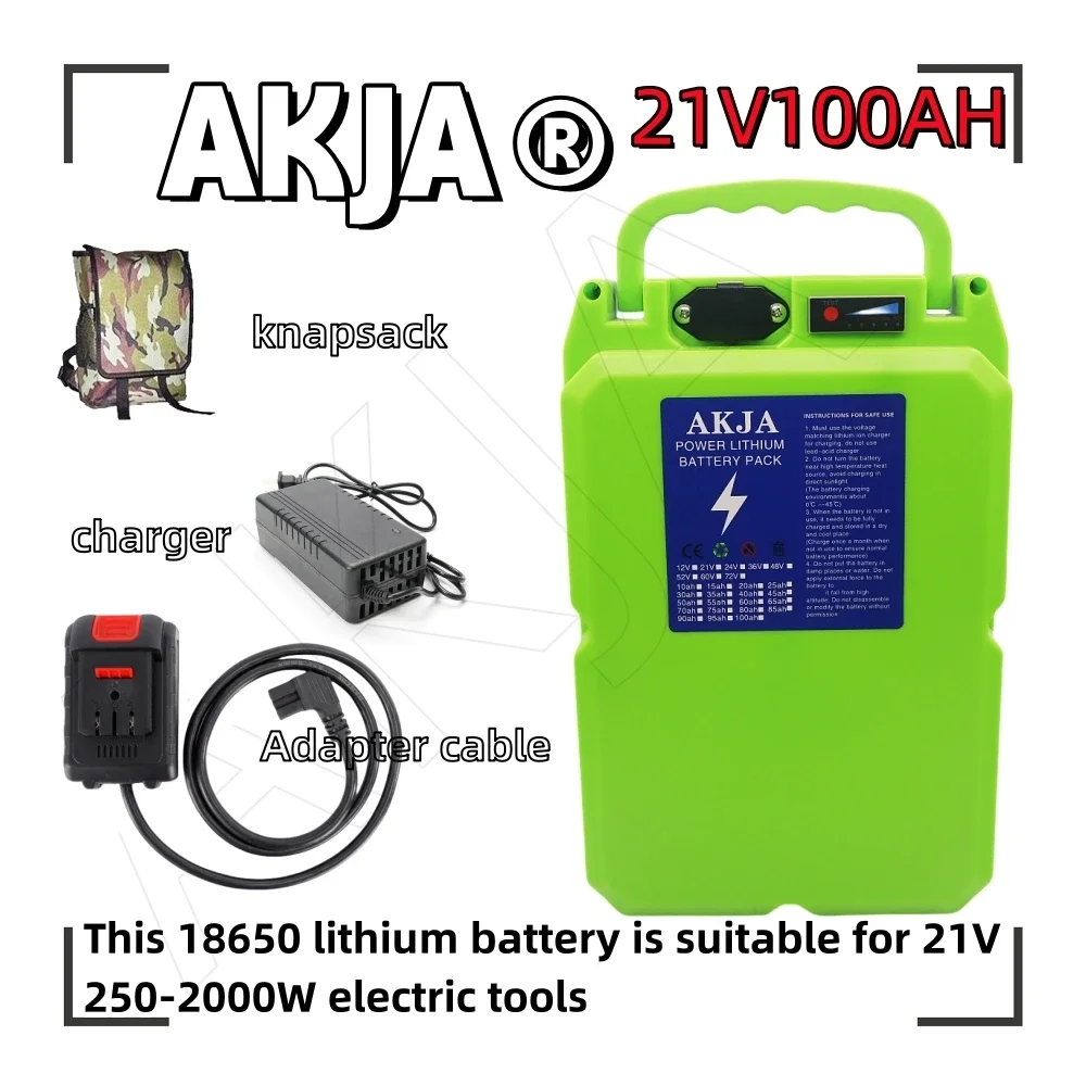 

Air fast transportation 21V100ah Battery Replacement Cordless Brushless Wrench/Screwdriver/Circular Saw/Wire Saw Lithium Battery