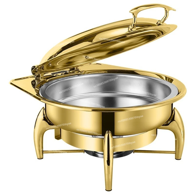 For Stainless Steel Gold Buffet Stove Hotel Restaurant Food Insulation Stove