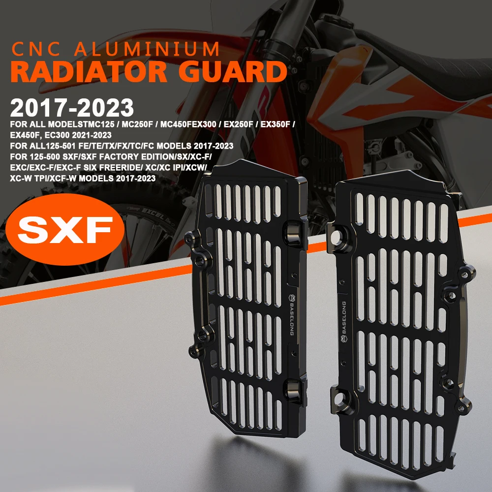 Motocross CNC Radiator Guard Grille Cover FOR 125 150 250 300 SX 2016-2023 2022 250 300 350 450 XC-F MODELS 2016 Accessories