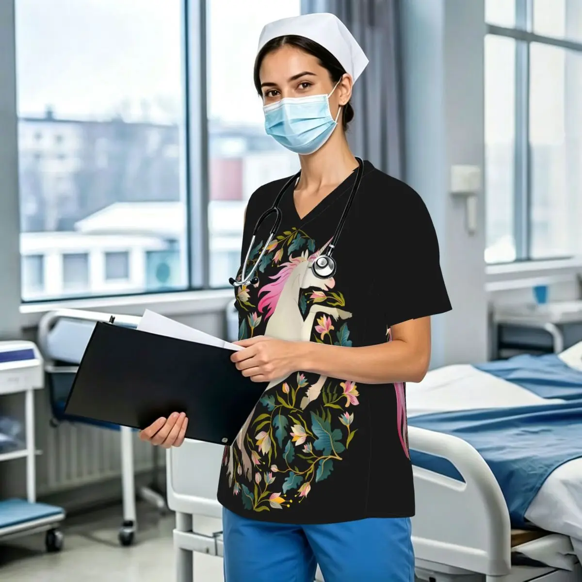 Unisex Dentist Lab Vet Pharmacy Medical School Cleanning Hospital Working Uniforms Women Men