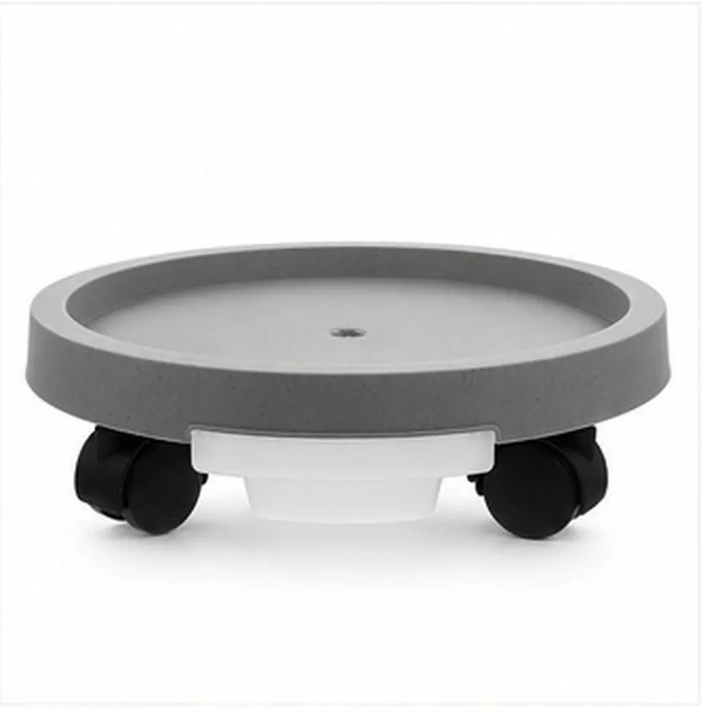 Premium PP Potted Plant Tray Flowerpot Bottom Tray with Wheels for Indoor Outdoor Use Water Soil Spill Protection Movable