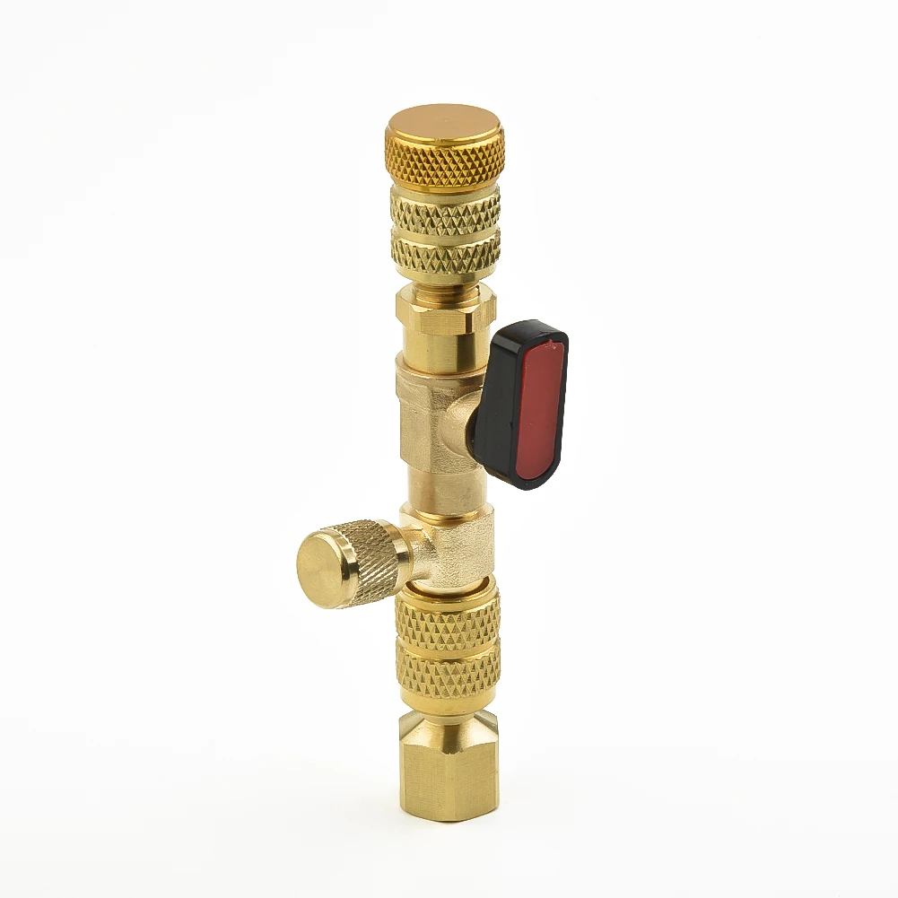 Valve Core Removal Tool for Air Conditioning Systems Designed for 1/4 inch and 5/16 inch Ports with 3 Alloy Valve Cores