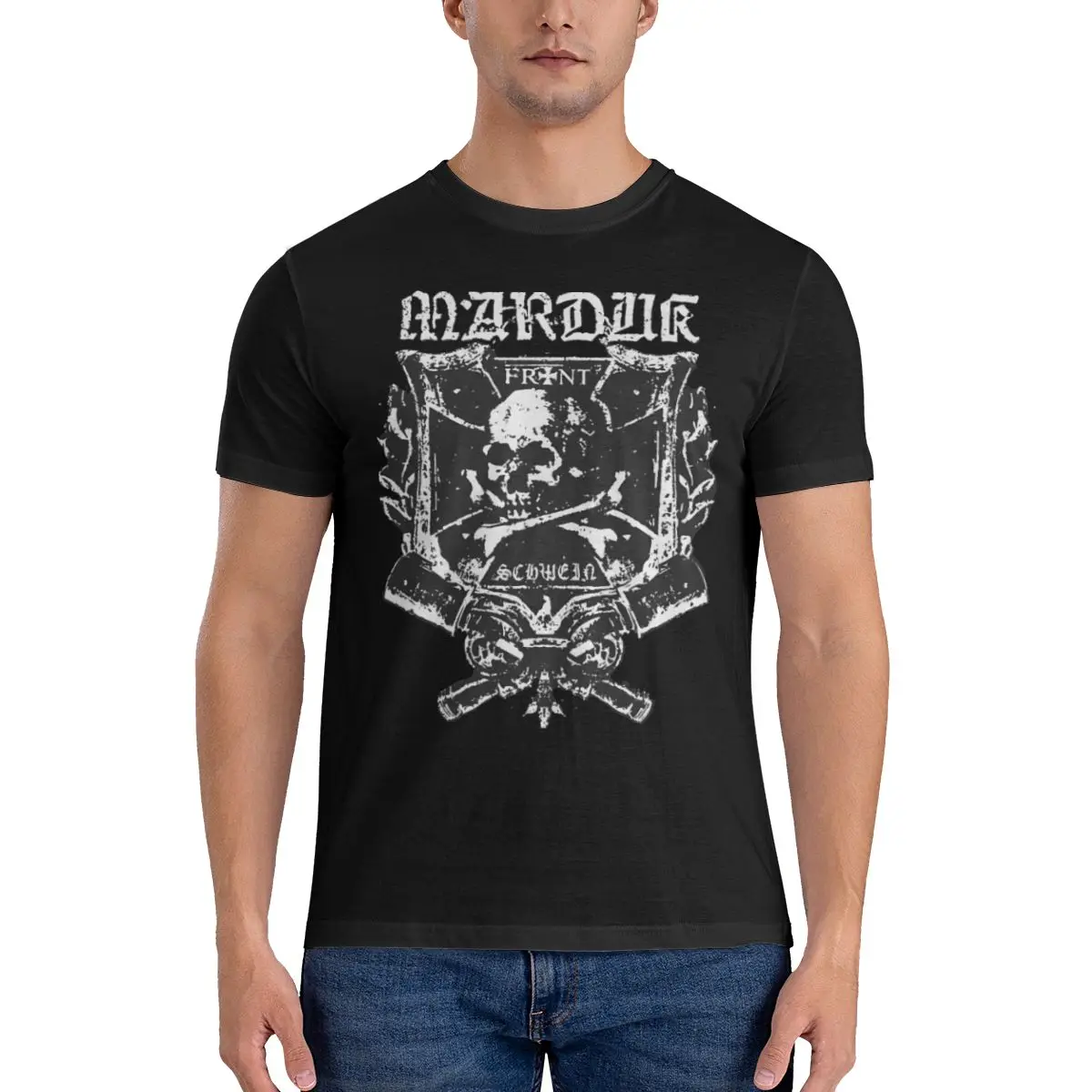 Vintage For Fans T-Shirt for Men Crew Neck Pure Cotton T Shirt Marduk Patron Saint Short Sleeve Tees Adult Tops