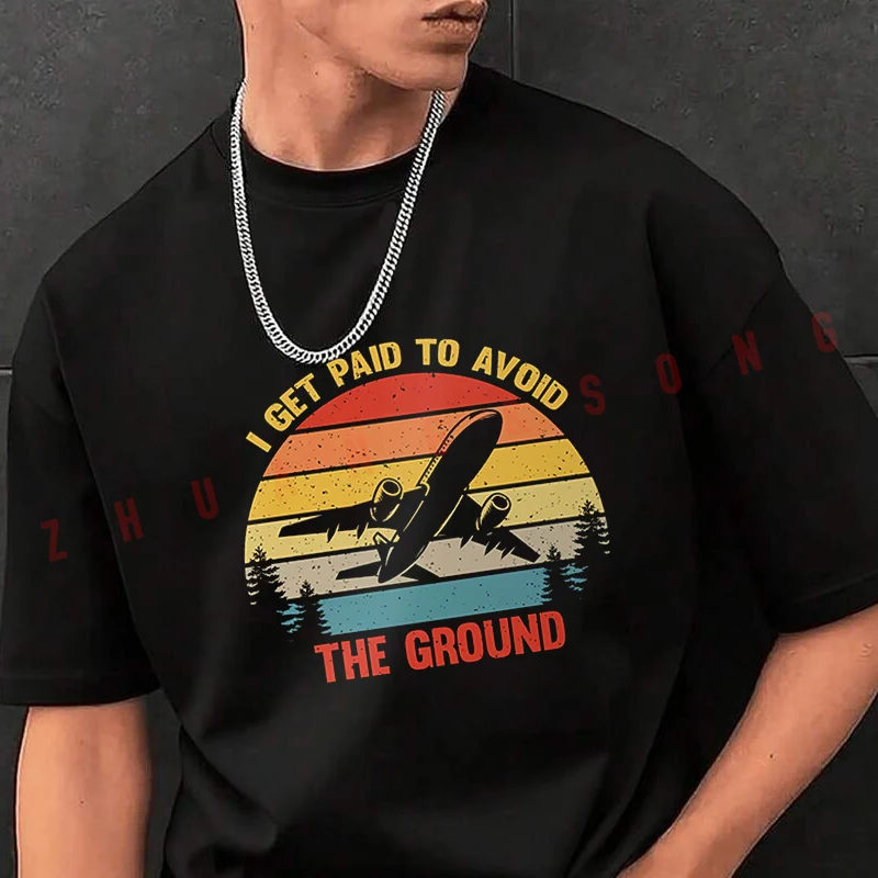 

I Get Paid To Avoid TShirt Vintage Clothes Plain Mens Funny T Shirts Casual Clothing Harajuku