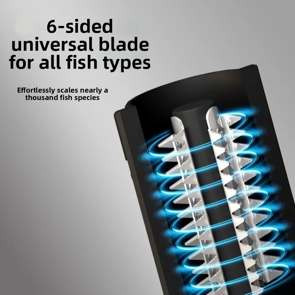 Handheld Electric Fish Scraper Waterproof Efficient Fish Scale Remover Effort-saving USB Charging Fish Cleaner Scraper