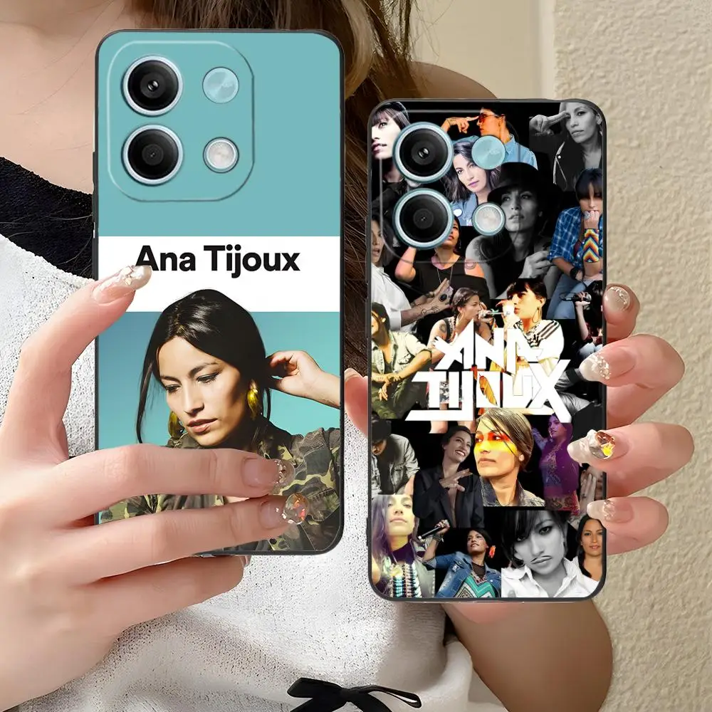 Ana Tijoux حافظة هاتف محمول لهاتف Xiaomi Redmi Note 14 13 12 11 S Pro Plus 4G 5G غطاء طباعة ملون فاخر جميل #1