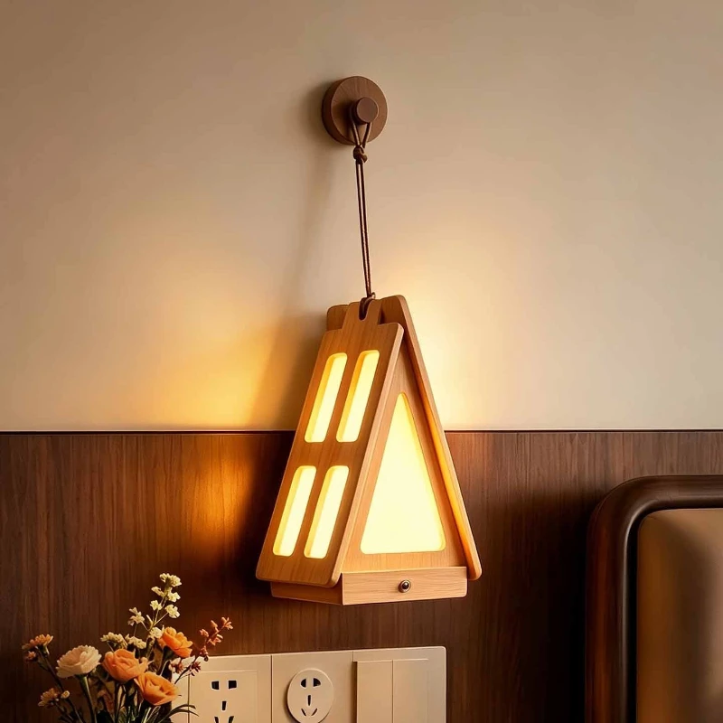 Nordic Cabin Portable Night Light USB Bedside Homestay Beside The Balcony Sofa Camping Atmosphere Decoration Affordable Luminair