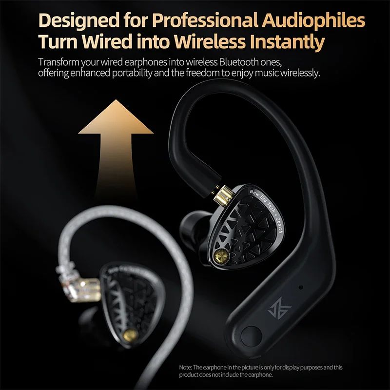 KZ AN01 Wireless Upgrade Ear Hook Cable ANC Noise Cancellation Bluetooth-compatible 5.4 C-Pin LDAC HD Audio Decoding Compatible