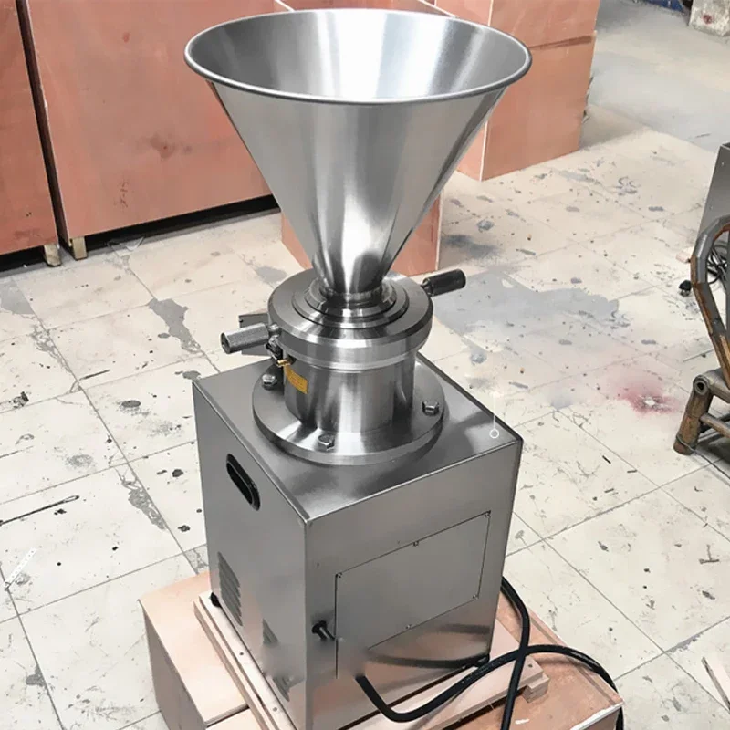Nuovo Elettrico 200-1500 kg/h JMC80 Verticale Mulino Colloidale Emulsificazione Alimentare Rettifica Cioccolato Pepe Mandorle Sesamo Burro di Arachidi