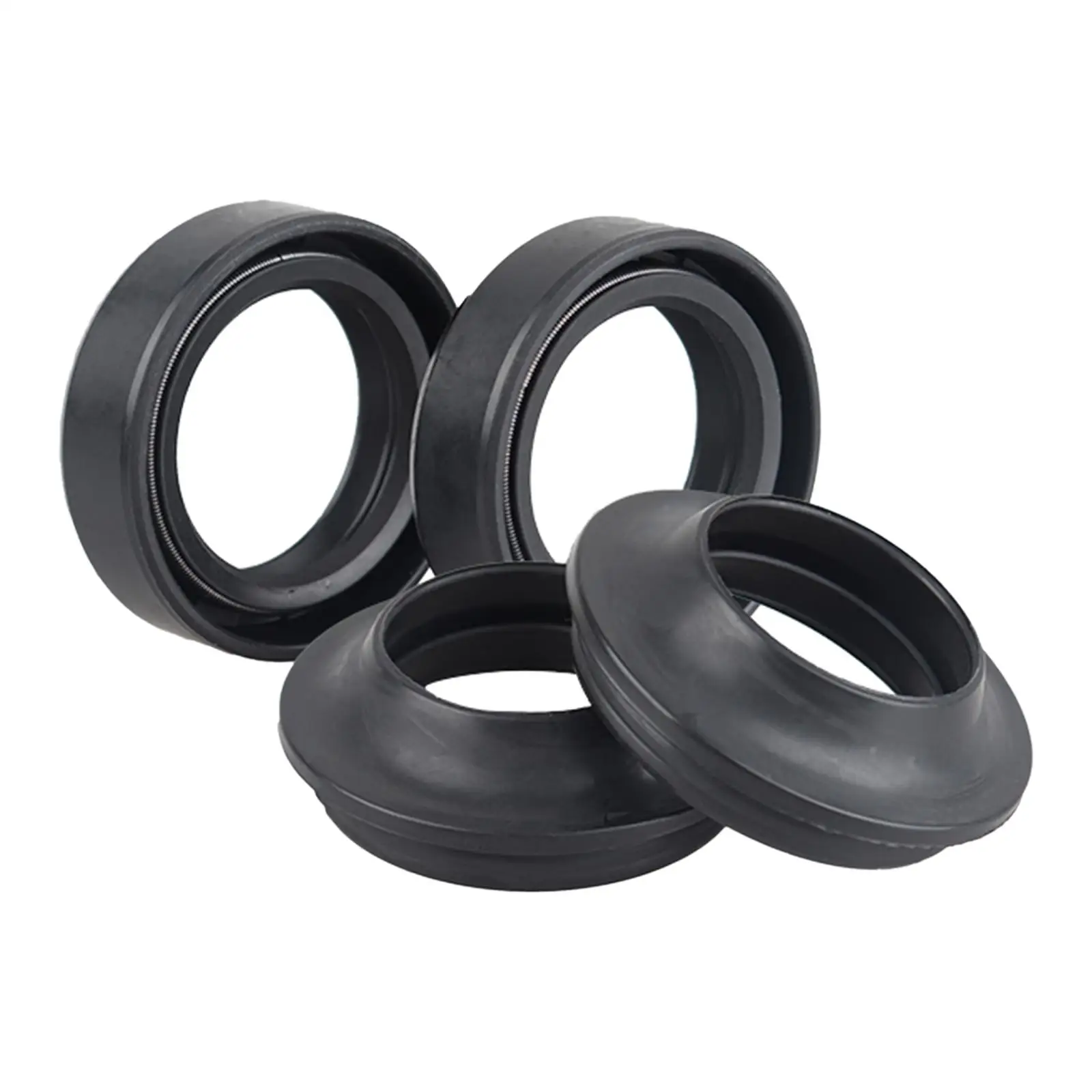 4 Pieces Oil and Dust Seal Motorcycle Accessories for Yamaha PW80