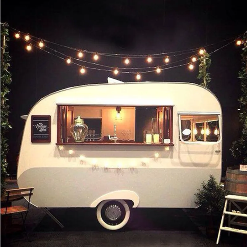 Rimorchio Mobile Personalizzato per Caffè, Pizza e Fast Food con Cucina Completa