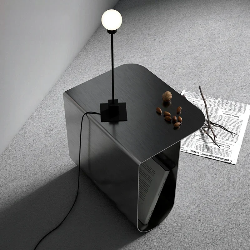 2026 Nordic Stainless Steel / Iron Sofa Side Table Designer Minimalist Coffee Table Living Room Bedroom Light Storage Bedside