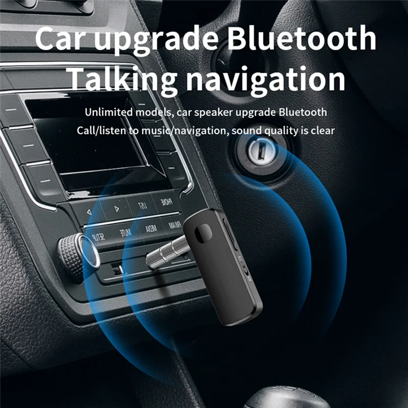 CJSD-Bluetooth 5.4 Wireless Audio Receiver Transmitter 3.5Mm AUX Bluetooth Adapter For Car Phones Tablet Laptop