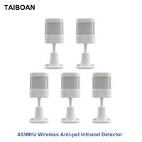 TAIBOAN 433MHz Mini Anti-Pet Wireless Infrared Detector PIR Motion Sensor For PG103 107 G20 G30 GSM Home Security Alarm System