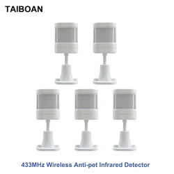 TAIBOAN 433MHz Mini Anti-Pet Wireless Infrared Detector PIR Motion Sensor For PG103 107 G20 G30 GSM Home Security Alarm System