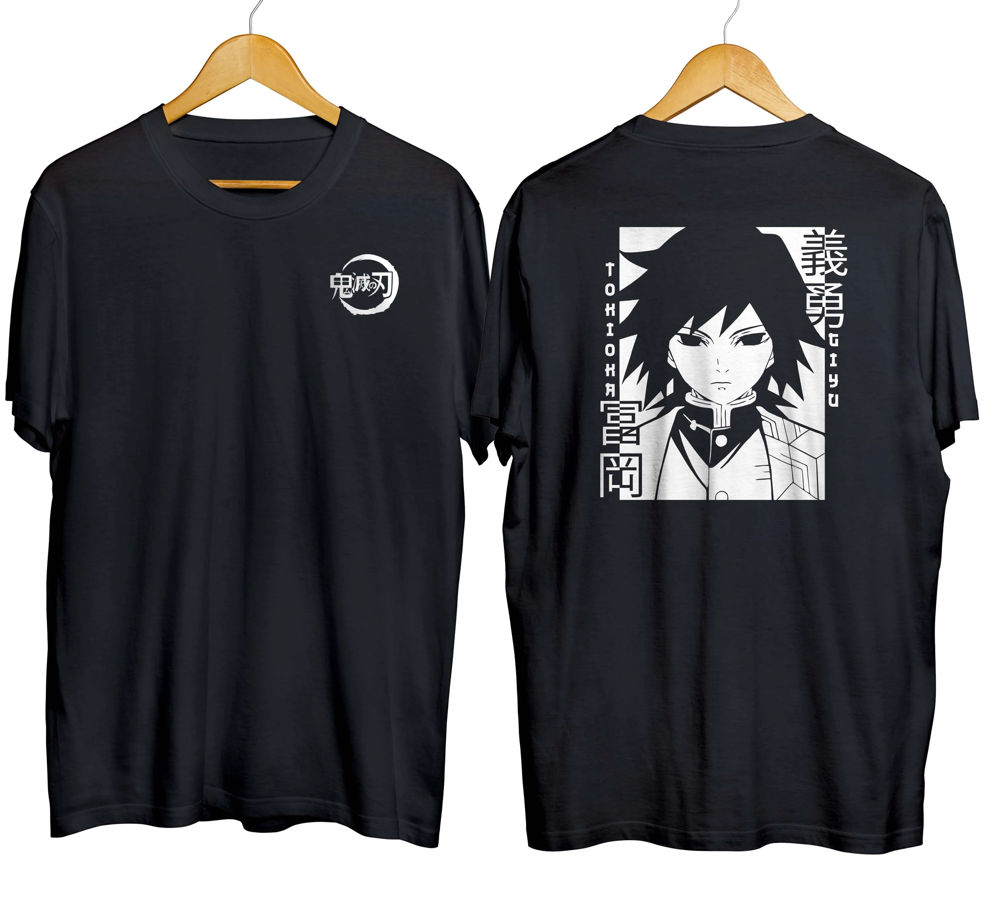 T-Shirts distro anime GIYU TOMIOKA kimetsu no yaiba/demon slayer 100% cotton combed 30s