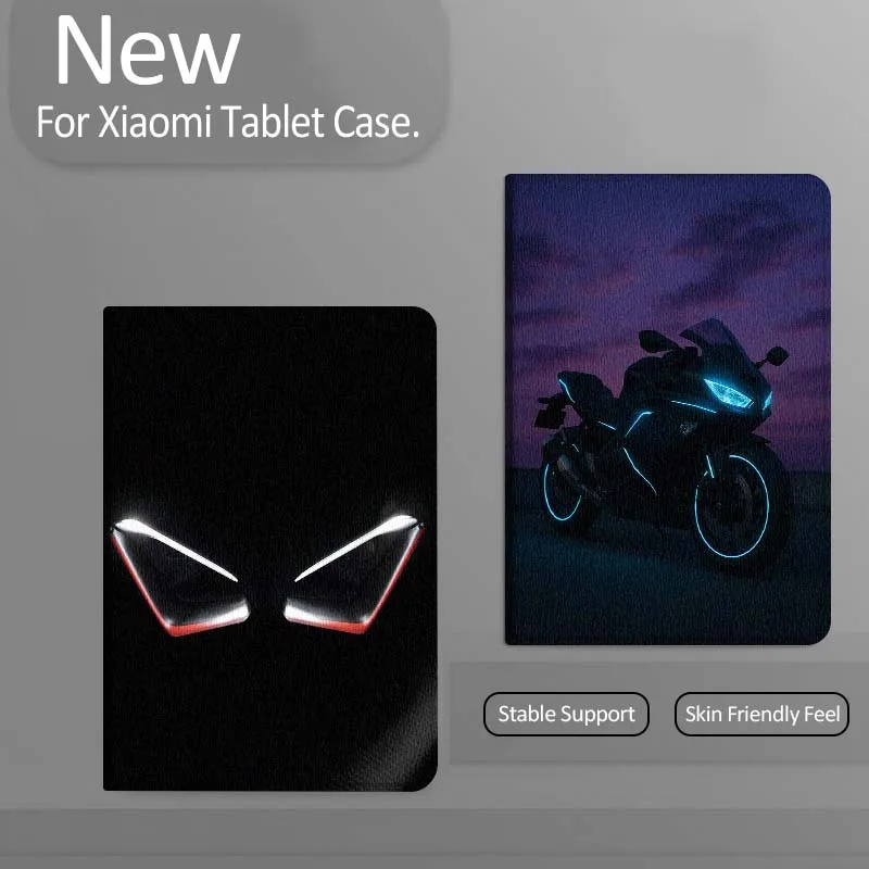 

Neon Glow Sports Motorcycle Tablet Case For Xiaomi Redmi Mini Pad SE K 2 4 5 6 7 8 2023 2025 11 8.8 11.2 10.1 Pro Gift
