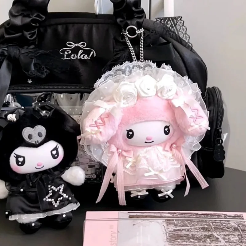 

Genuine Sanrio Kuromi & Melody Angel Garden Series Blind Box Vinyl Plush Bag Pendants Mystery Box Doll Decor Toy Hallowmas Gift