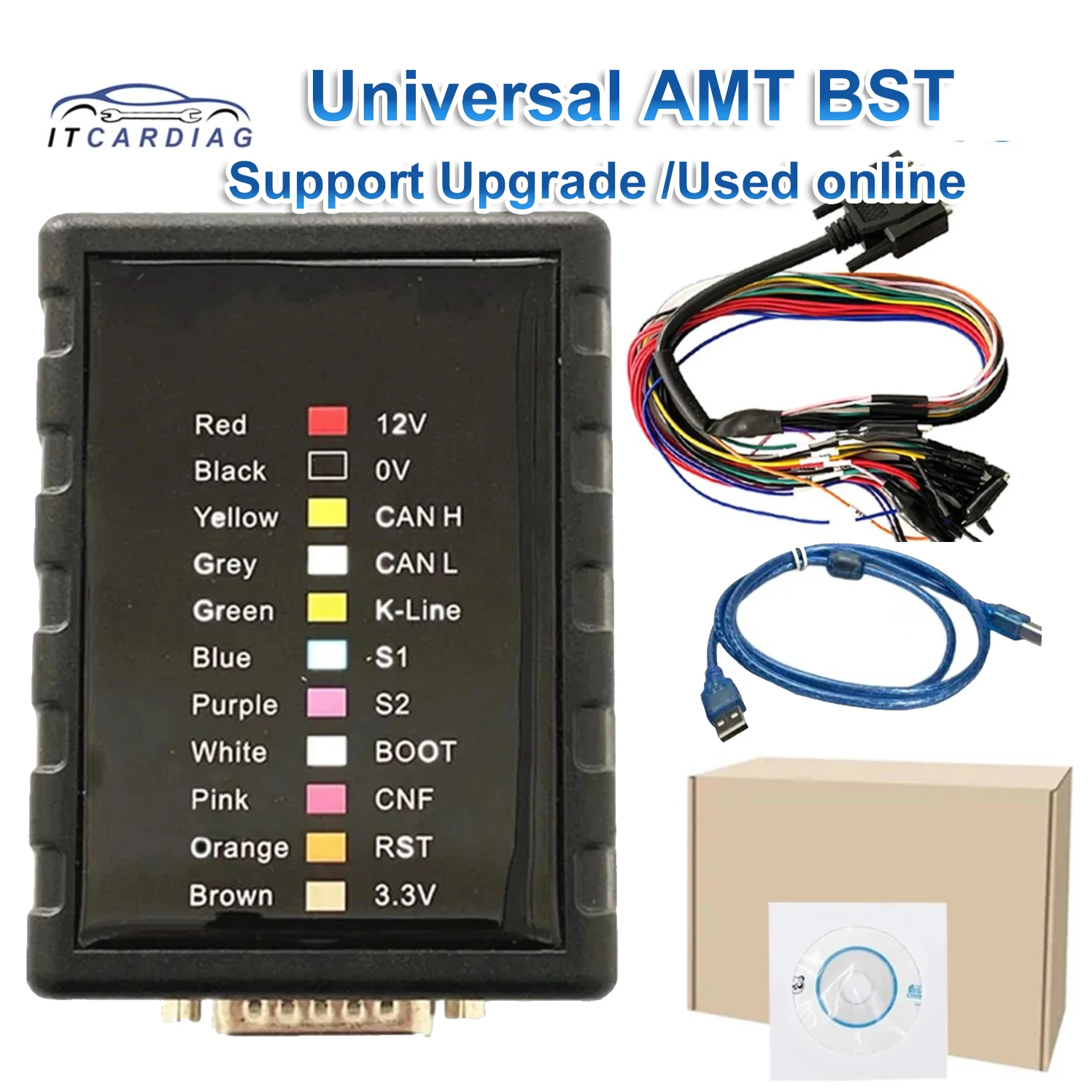 

Universal ECU BENCH AMT BST Service Tool For BMW/Benz/VOLVO/VAG/OPEL Online/Offline Read&Write V1.0.10.9 Support MG1 MD1 Protocl