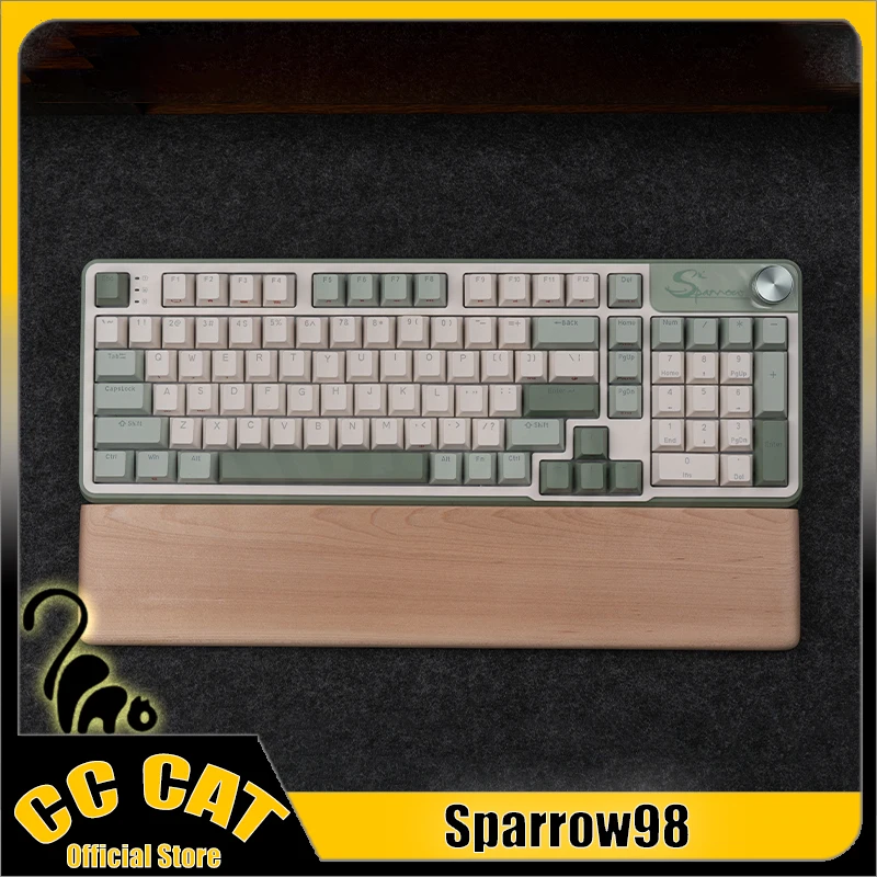 

Sparrow98 Mechanical Keyboard 3mode Top With SCreen Bluetooth Wireless Keyboard Low delay Hot-Swap PBT Custom Gamer Keyboards