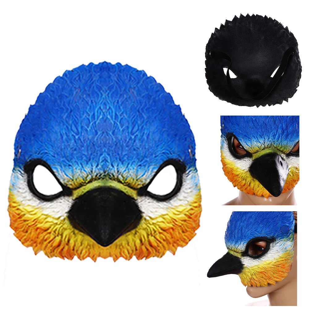 Bird  Mask Cosplay Fantasy Halloween Costume Accessories Adult Women Men Disguise Party Birds Head Mask Helmet Suits Props