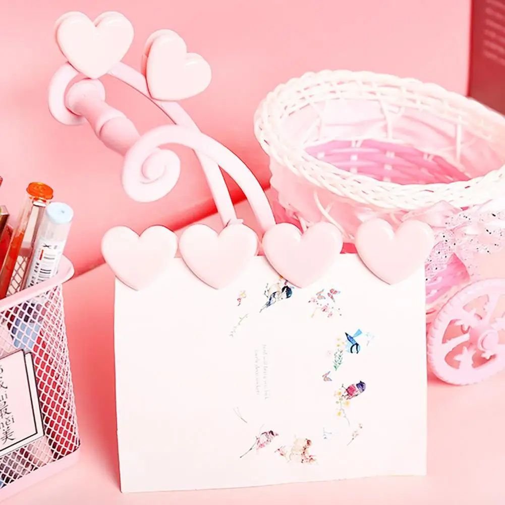 Photo Clip Wear Resistant Paper Clamp Stationery Simple Design  Attractive Adorable Heart File Organizer