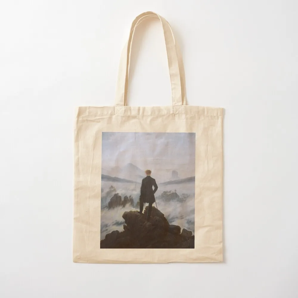 Wanderer above the Sea of Fog Tote Bag tote bag screen canvas tote bags Canvas Bag