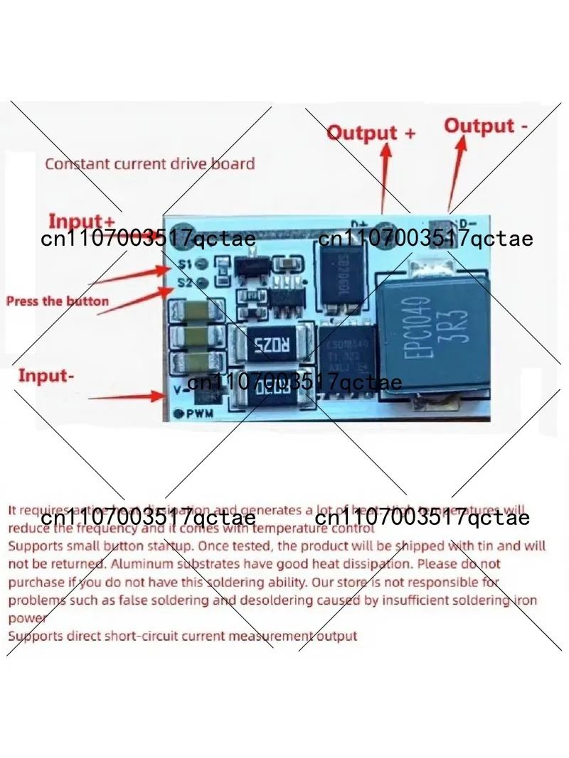 Laser Diode Driver Board 15A Constant Current for 10W-130W Fiber Laser Modules
