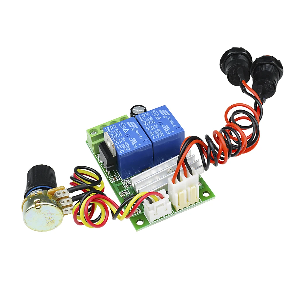 3A DC 6V 12V 24V PWM DC Motor Speed Controller Forward Reverse Switch Linear actuator motor controller adjustable Speed Control