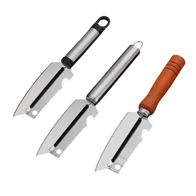 3 In1 Peeling Knife Stainless Steel Multifunctional Vegetable Fruit Peeler Cutter Easy Slicing for Home Kitchen Use
