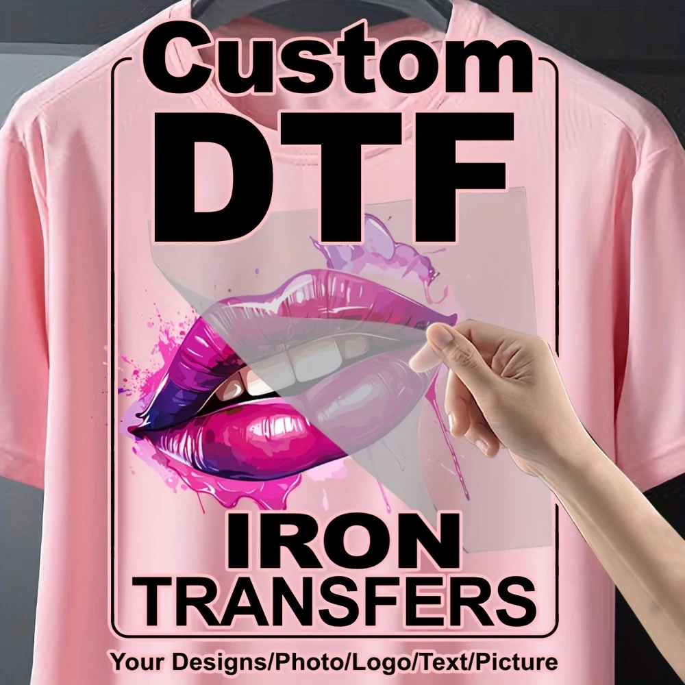 Custom Heat Transfer Patterns DIY DTF Vinyl Printing Transfers Suitable  Clothing Denim Sweatshirts T-shirts Fabric Bags Pillows