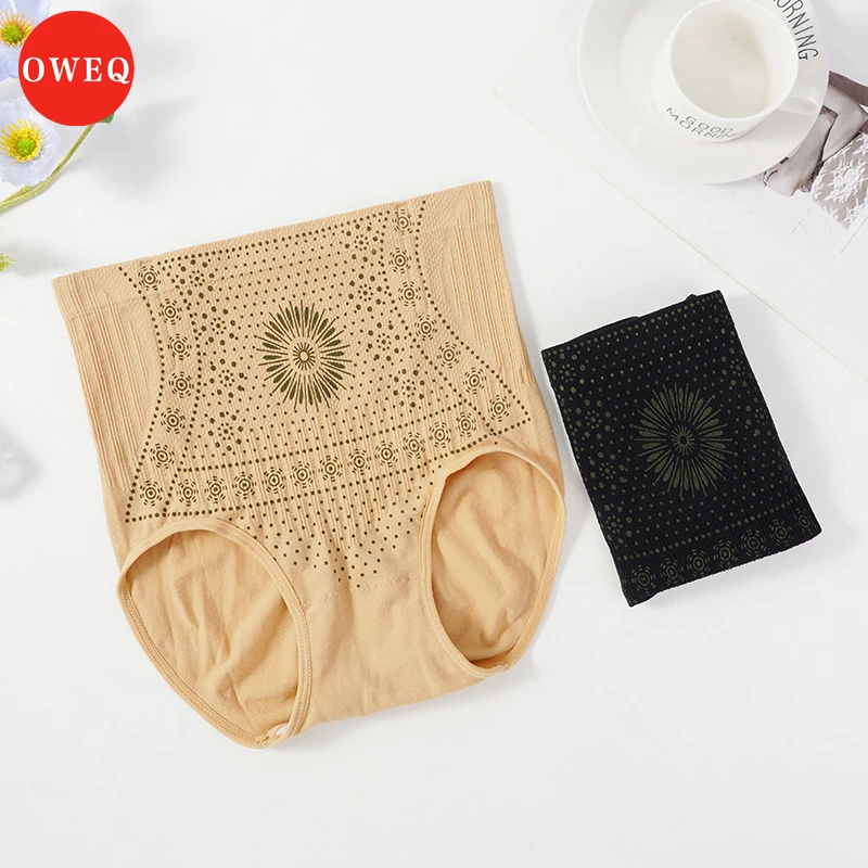 OWEQ High Waist Buttock Lift Underpants Slimming Flat Belly Panties Comfort Postpartum Abdominal Briefs Control Bodyshaper