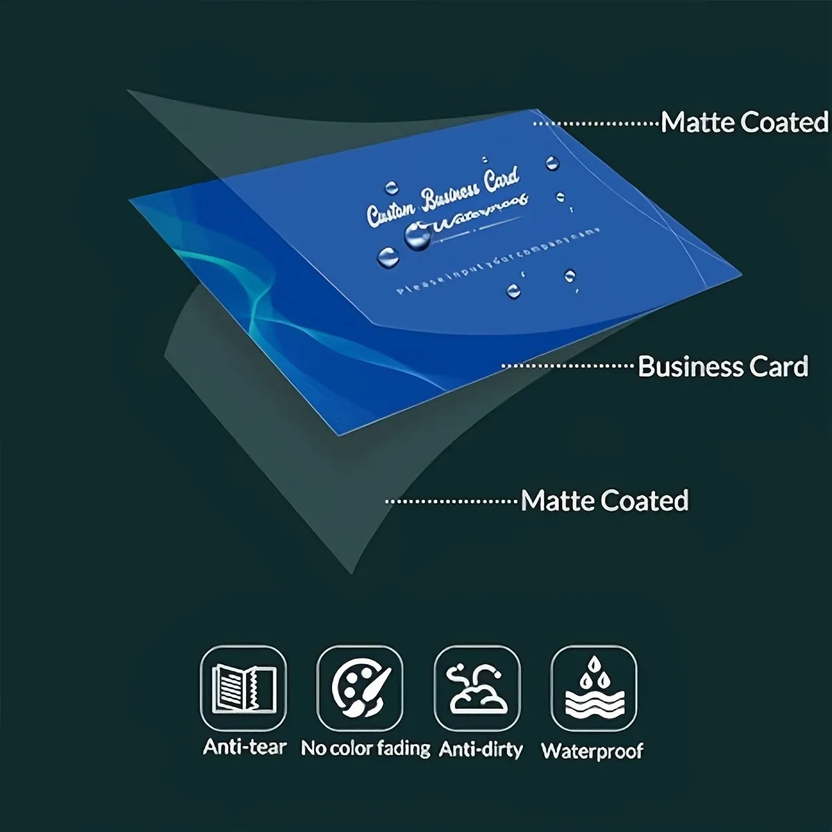 

Набор из 1000 стандартных визитных карточек высокого качества для профессионального использования, пригодных для печати