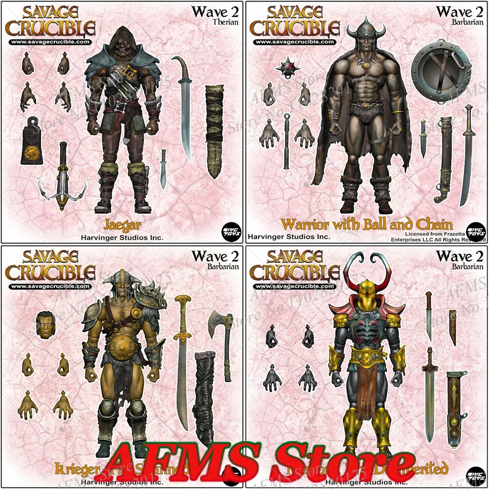 Savage Crucible Wave 2 HS 1/12 Scale Collectible Figure Barbarian series Werewolf Yeager Nasong Abandoned Kriging Whoman 6