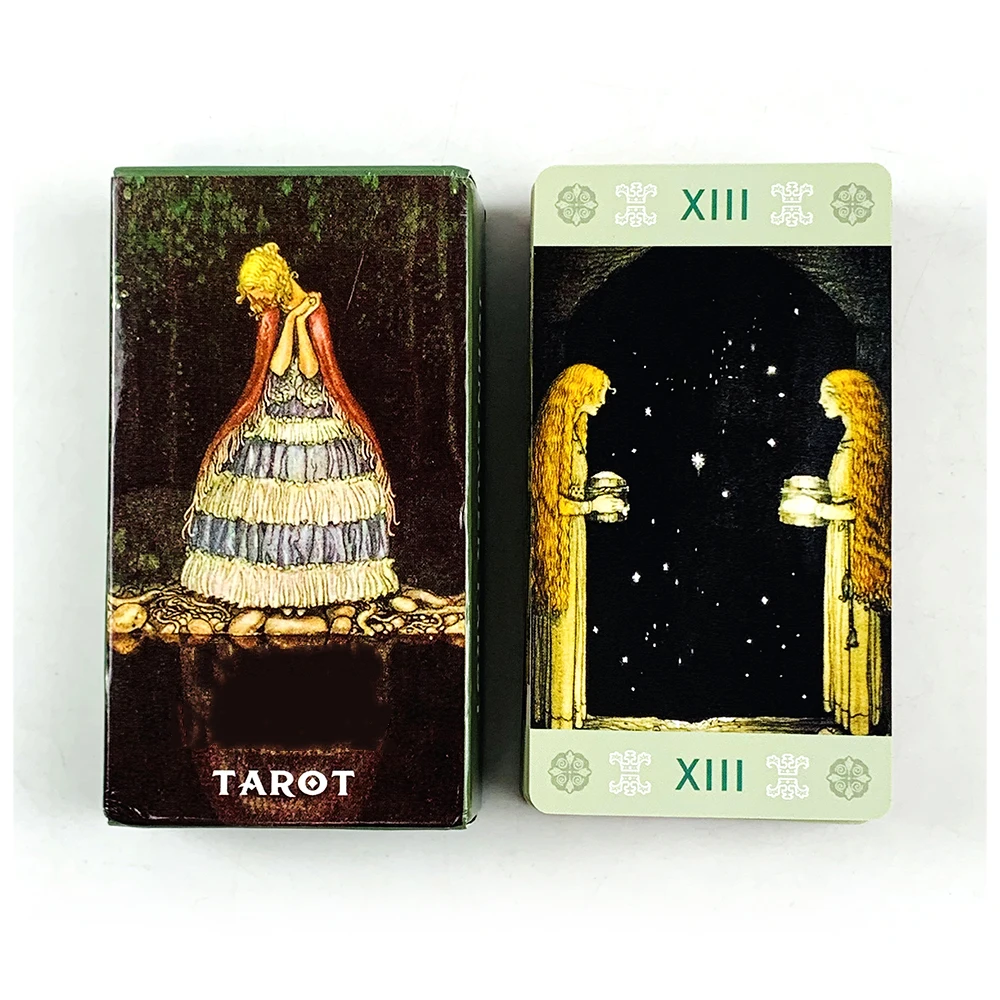 

Tarot Cards A 78 Oracle English Visions Divination Edition Borad Playing Games,Perfect For Divination & Gift Giving