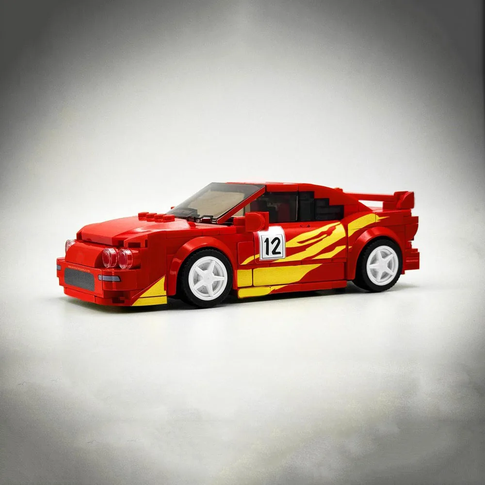 

poladeer 357 pcs Edwin's Integra speed champion racing car custom assembled building blocks educational toys ornaments gifts