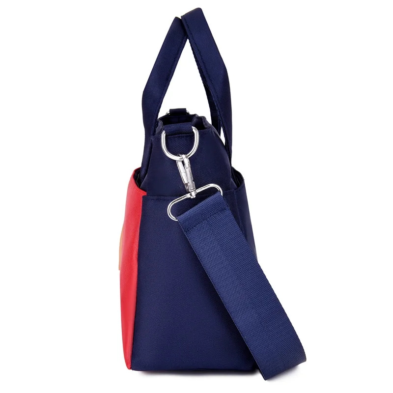 Women's handbag 2022 new hand carrying large capacity backpack contrast Oxford cloth One Shoulder Messenger Bag