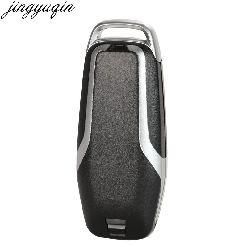 Jingyuqin-carcasa de llave de coche inteligente, carcasa remota para Ford Mustang Edge Explorer Fusion Kuka Mondeo, entrada Fob, hoja sin cortar,