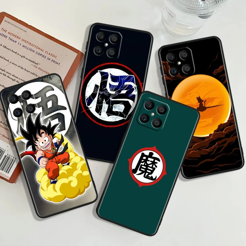 Dragons Balls Gokus Vegetas For Honor X9A X8A X6 80 GT 70 60 SE 50 X30 30S 30i 20 20S Pro Plus Lite Black Soft Phone Case