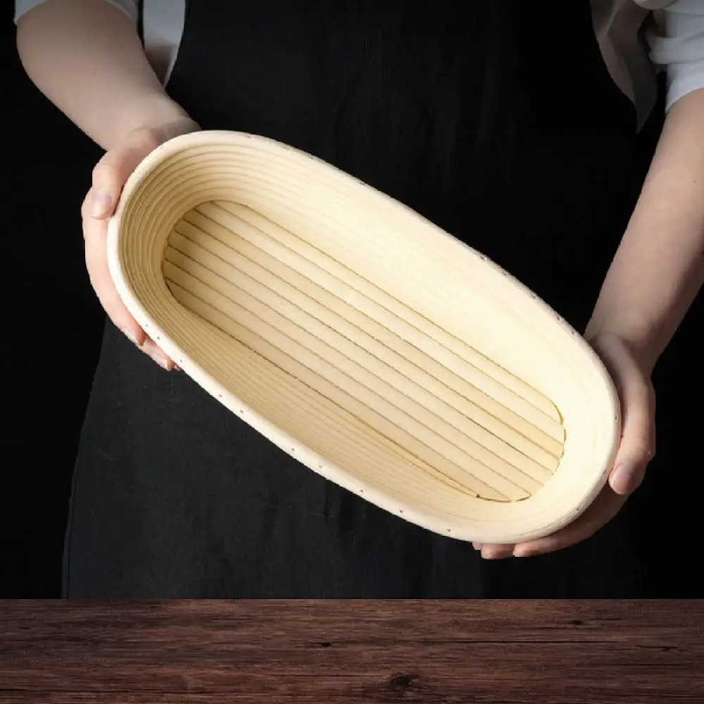 Banneton Proofing Basket Natural Rattan Bowl For Sourdough Bread Fermentation Handmade Artisan Baking Dough Rise Basket