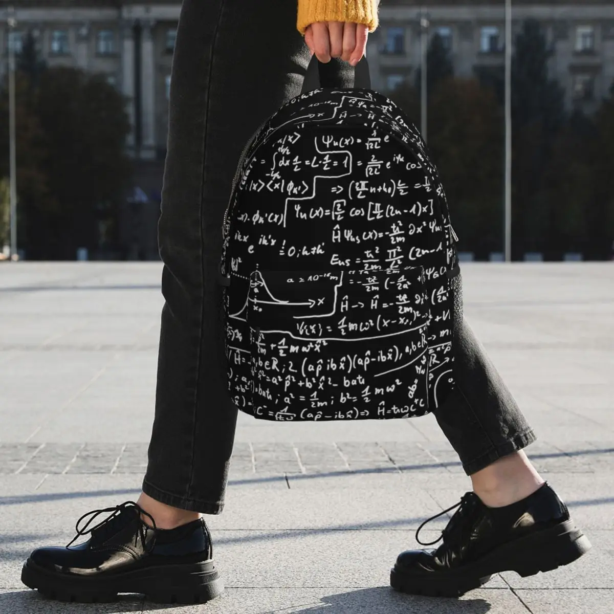Quantum Physics Formula Backpack Student BookBag Men Women School Bag Computer Shoulder Bags