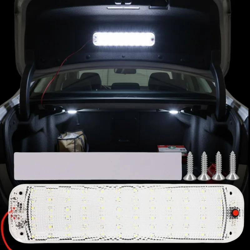 

Внутренний светильник автомобиля, 72 светодиода, 10 Вт, супер яркие купольные лампы, универсальные для автомобильного фургона, багажника, грузовика, грузовика, потолочная лампа для чтения